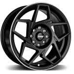 TSW Flow Satin Black Machined Lip