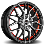 Racing Hart Concepts Forma Satin Black Machined Red Line